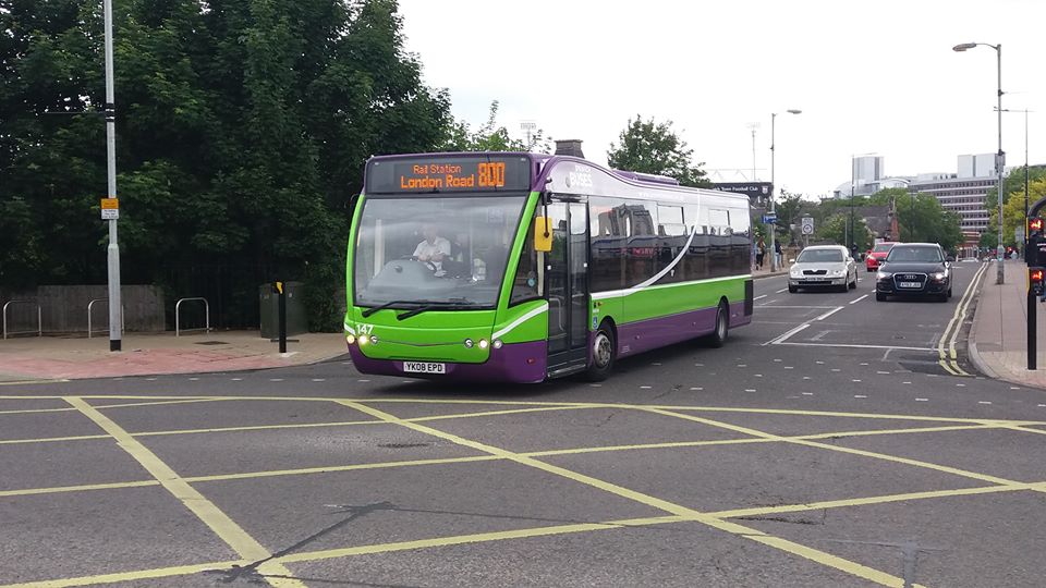 YK08EPD 147 IB NEW LIVERY (PRINCES ST) 3-6-17 (S AUSTIN)