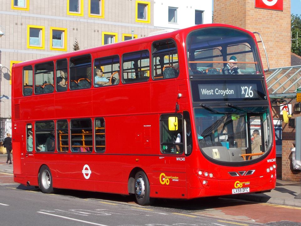 LX59DFC WVL343 GAL METROBUS X26 (KINGSTON) 2-9-17 (DANIEL ACOTT)