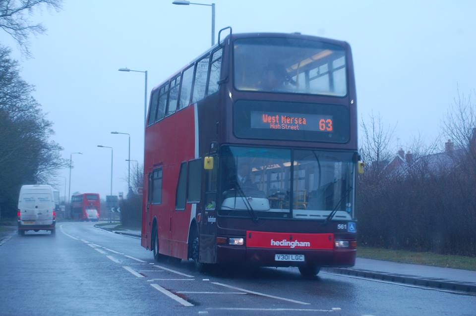 V301LGC 561 HO 63 TO W MERSEA (BERECHURCH HALL RD CR) 19-2-18