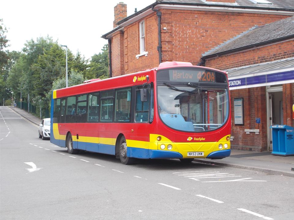 NK53UNW TRUSTYBUS 420A (EPPING STN) 4-6-18 (D ACOTT)