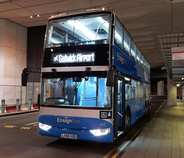 LX66GXD 402 ENSIGNBUS (SOUTHERN RRP GATWICK) 19-8-18 (D DISBURY)