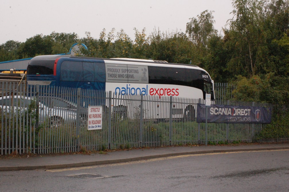 BX65WCU SH216 ENGLAND SUPER REAR ADVERT (START HILL SCANIA) 22-9-18