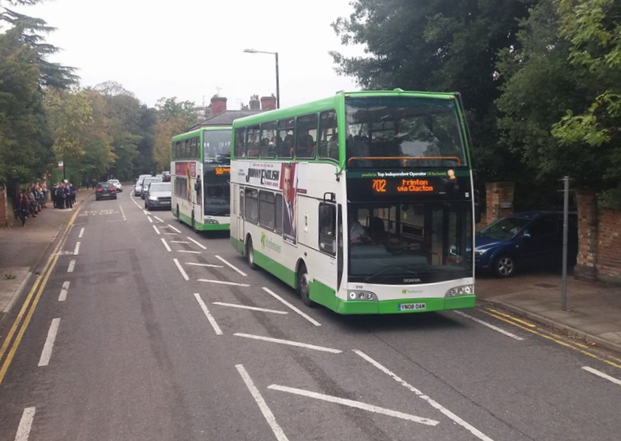 YN08OAM 510 STEPHENSONS 702 (LEXDEN RD, CR) 15-10-18 (S AUSTIN)