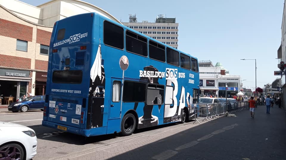 X612EGK BASILDON SOS BUS (SOUTHEND) 29-6-19 (S AUSTIN)