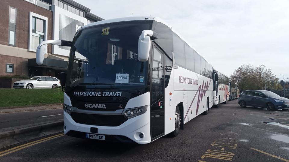 M60FXO FELIXSTOWE TRAVEL SCANIA TOURING (CR RRP) 3-11-19 (S AUSTIN)