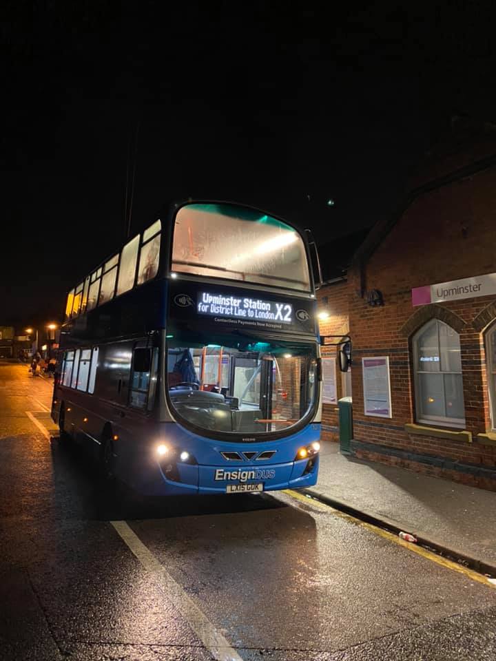 LX15GOK 127 ENSIGNBUS X2 (UPMINSTER) 26-12-19 (D DISBURY)