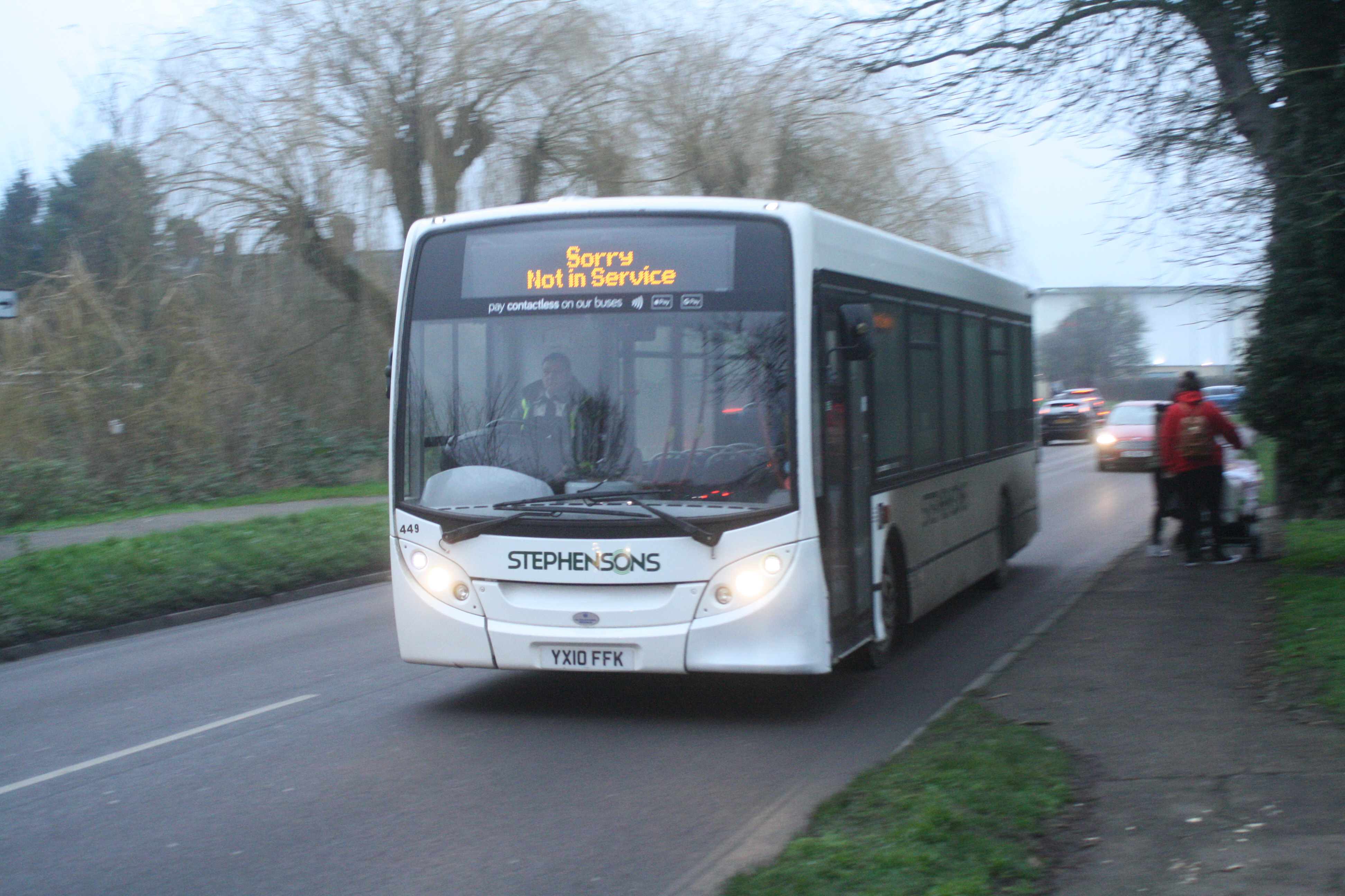 YX10FFK 449 STEPHENSONS WHITE (HAVERHILL) 25-1-20