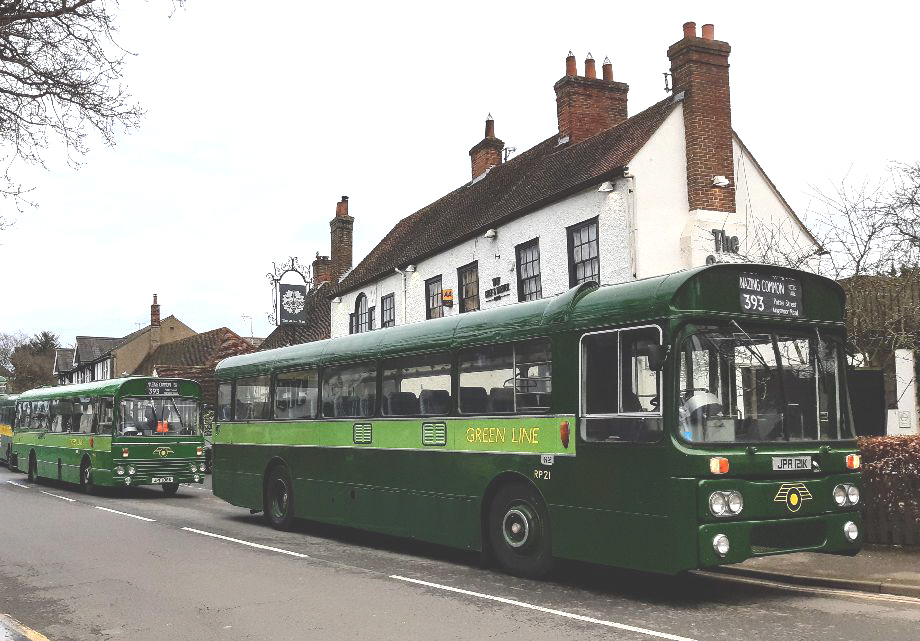 JPL121K RP21 and JPF108K SMA 8 at Green Man pub 23-2-20 (L COCKER)