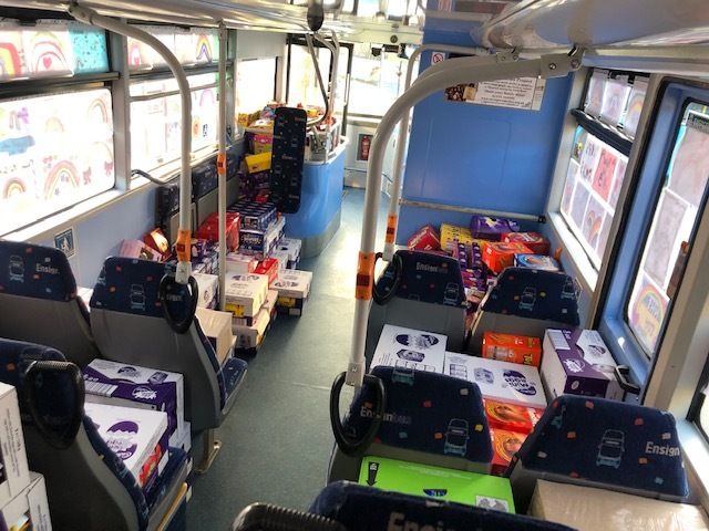 LX17DZA 140 INTERIOR ENSIGNBUS BN HOSPITAL 9-4-20 (ROSS NEWMAN)