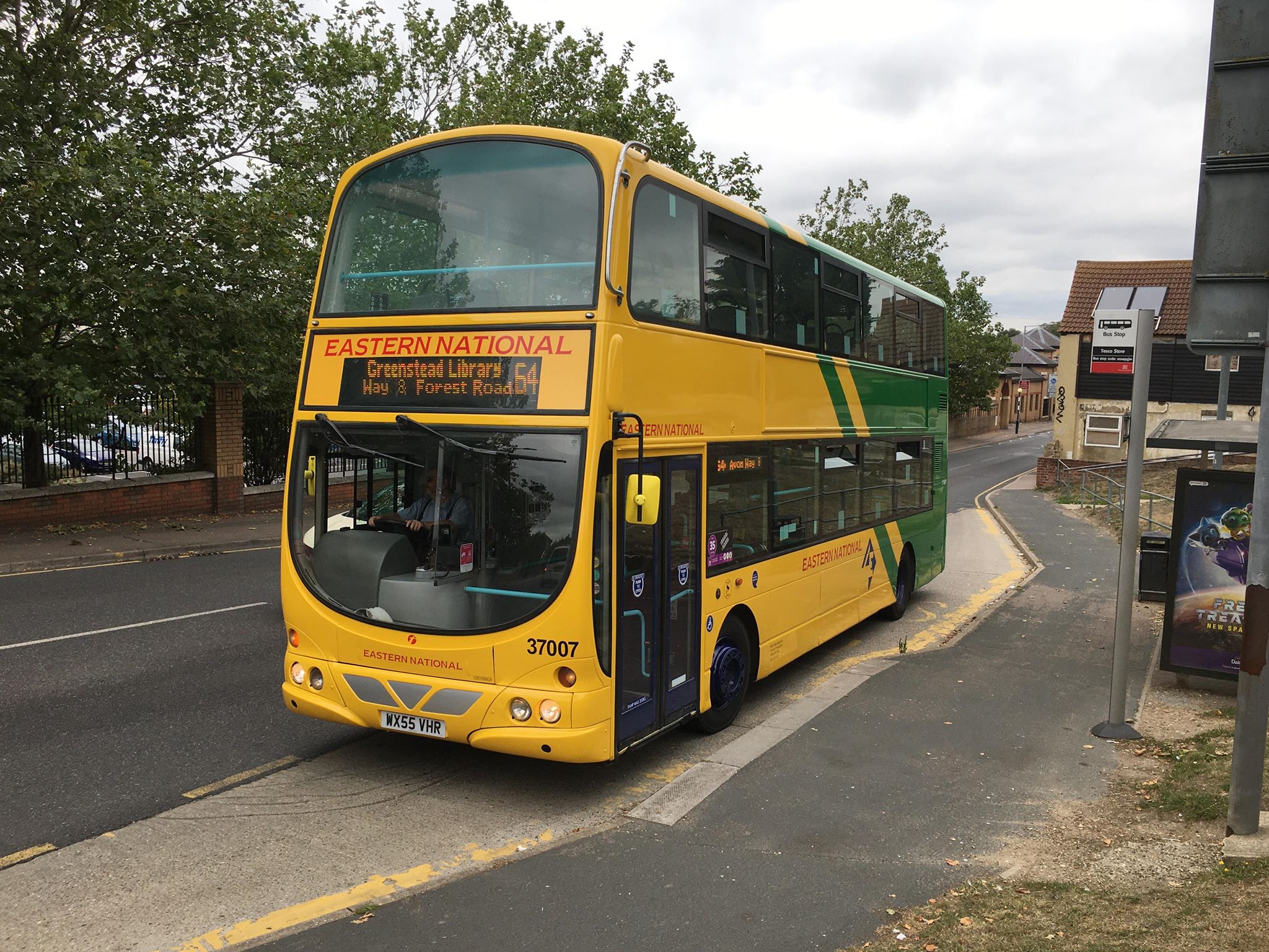 WX55VHR 37007 FE EN HERITAGE LIVERY 64A (GREENSTEAD RD, CR) 6-8-20 (D PRETTY)
