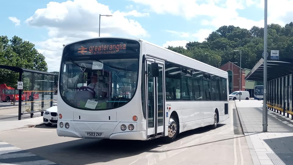 YS03ZKF DAN'S COACH TRAVEL (GA RRP IPSWICH) 1-8-20 (S AUSTIN)