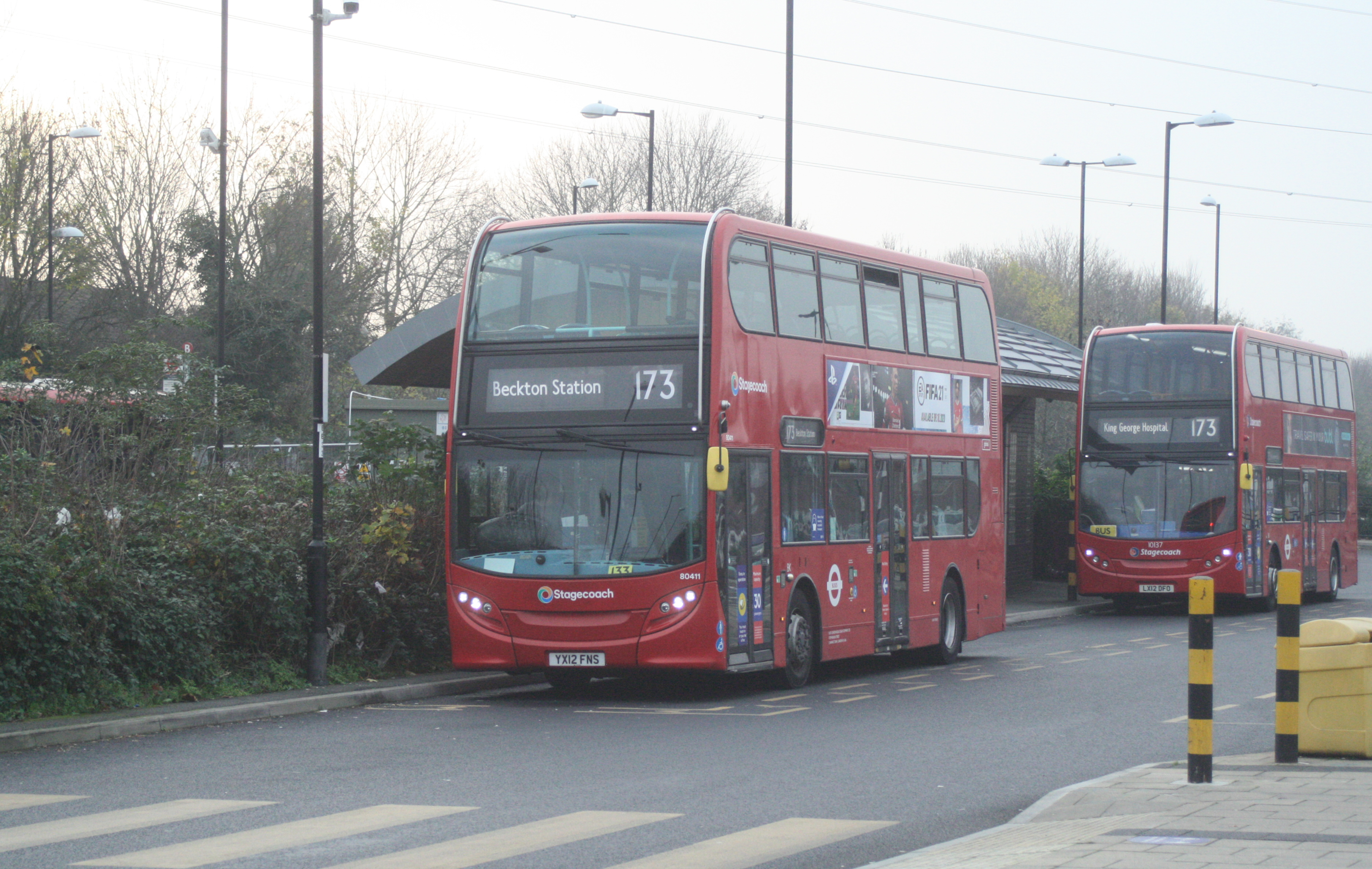 YX12FNS 80411 RATP ST EL 173 (BECKTON) 28-11-20