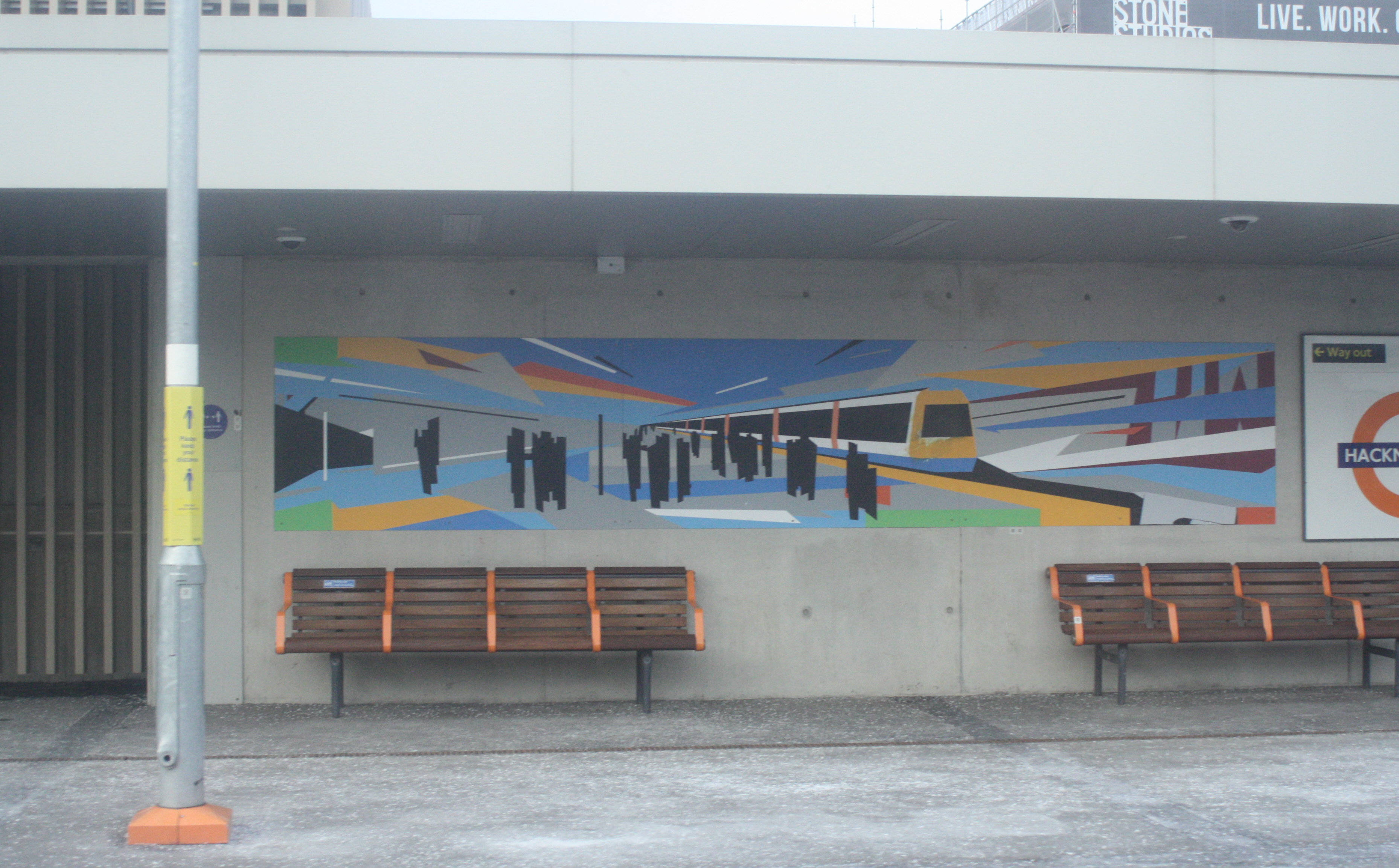 HACKNEY WICK RAIL STATION MURAL 13-2-21